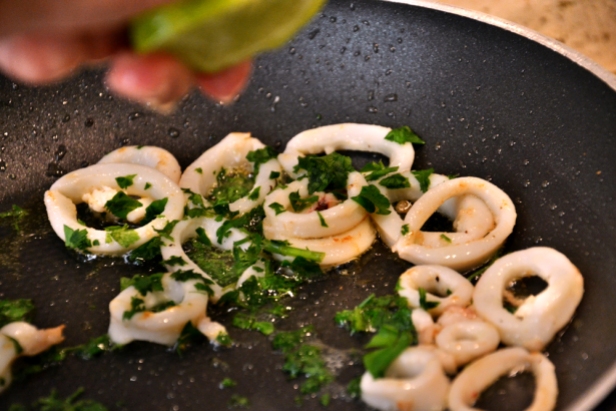 cooking-calamari-with-lime-and-cilantro